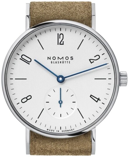 Nomos Glashütte Dameklokke N 122 Tangente Hvit/Lær Ø32.8 mm