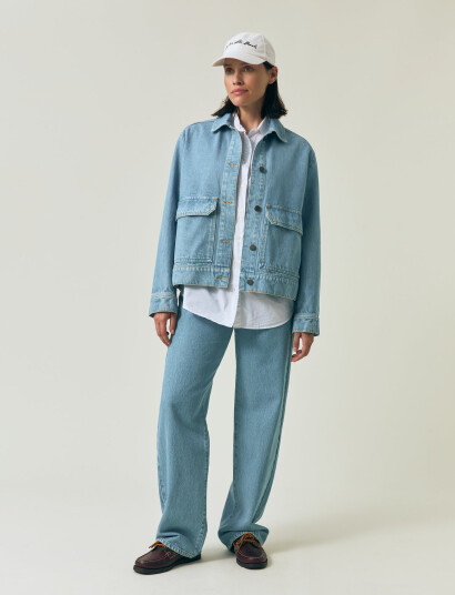Lexington Clothing Short Denim Jacket - Blue - L Lexington Clothing Short Denim Jacket - Blue - L