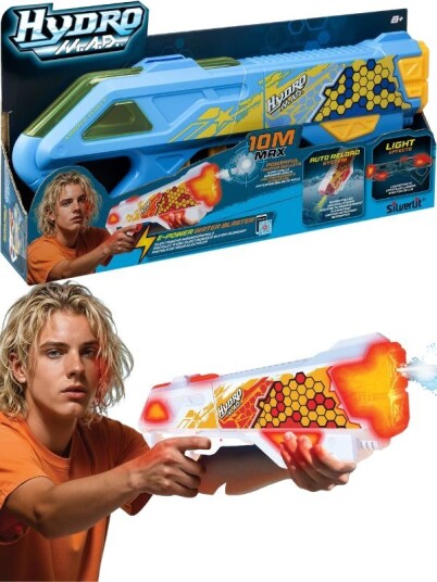 Silverlit Hydro M.A.D. Blaster Elektrisk Vanngevær Med Led-Lys Og Auto Reload