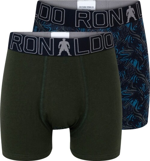 CR7 Boxershorts   2 pack   Grønn/Blå   JBS   4 6 år 104 116   Boxershorts