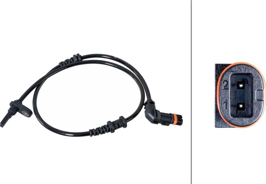 Sensor, ABS HELLA 6PU 358 252-031