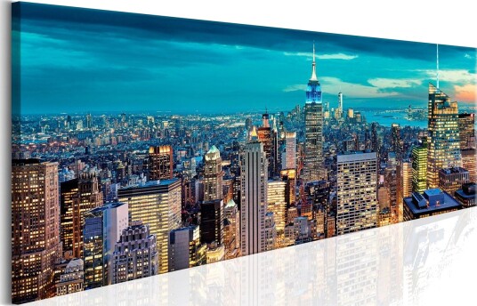Bilde Blue Metropolis 150x50 Artgeist sp. z o. o.