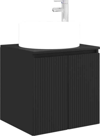 Vegghengt servantkommode Svart 49,5 x 44,5 x 65,5 cm Vegghengt servantkommode Svart 49,5 x 44,5 x 65,5 cm