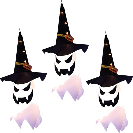 Original Cup Lysende Halloween-spøkelser Dekorasjon 3-pakning DECO-GHOST
