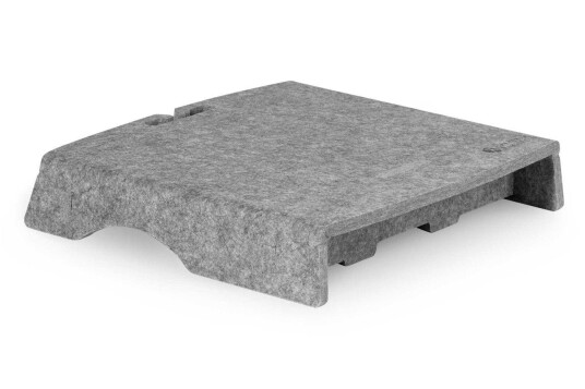 BAKKER & EIKHUIZEN Monitorständer Q-Riser 50 Circular, grau W7P