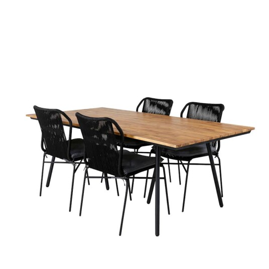 Spisegruppe Venture Home Chane med 4 Julle Stablebare Spisestoler Spisegruppe Venture Home Chane med 4 Julle Stablebare Spisestoler