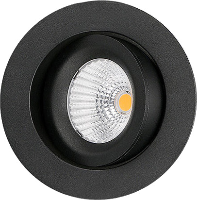 Nordic Star IsoSafe LED Downlight 3000K 9W IP54 Matt Sort