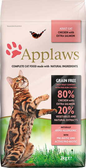 Applaws Tørrfôr til Katt med Kylling & Laks 2 kg - Uten Korn