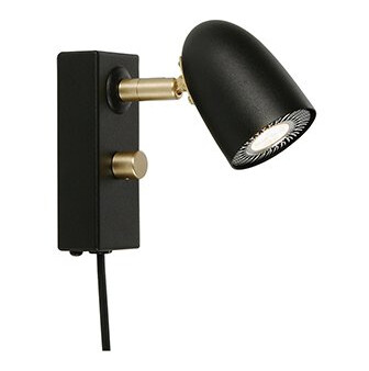 Belid Radiell Vegglampe Sortstruktur 1575802-01-0 1575803-01-0