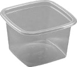Bakke 1 Rum M 40 66 400 Ml 100X100x65 Mm Apet Klar,11088 Stk/Krt