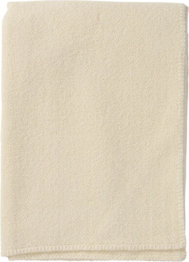 Klippan Yllefabrik Bouclé ullpledd 140x200 cm Cream