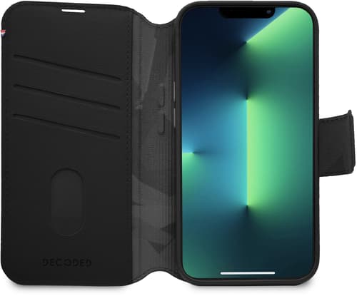 Decoded Leather Detachable Wallet Iphone 14 Pro Svart