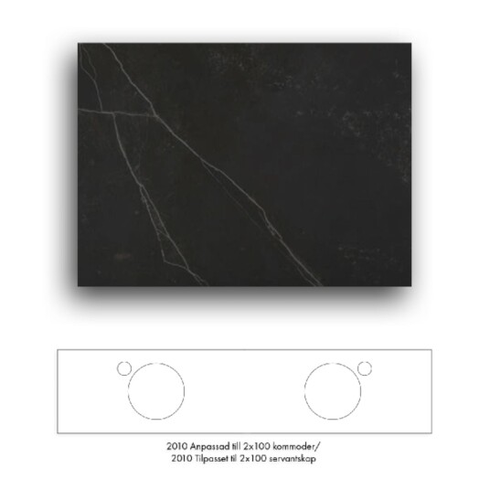 Macro Design Crown+ Dekton Benkeplate 161-201cm Keyla / 201cm Macro Design Crown+ Dekton Benkeplate 161-201cm Keyla / 201cm