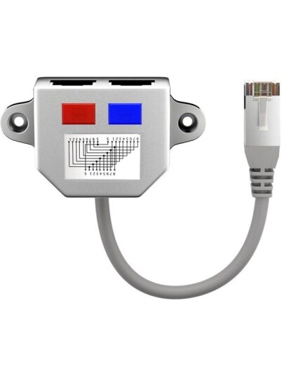 Pro RJ45 Y-adapter Nettverksplitter Grå 0,15 M Pro RJ45 Y-adapter Nettverksplitter Grå 0,15 M