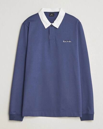 PS Paul Smith Organic Cotton Rugger Blue PS Paul Smith Organic Cotton Rugger Blue