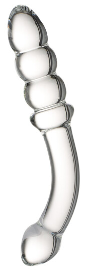 Sinful Ribbed Glassdildo - Klar - Klar