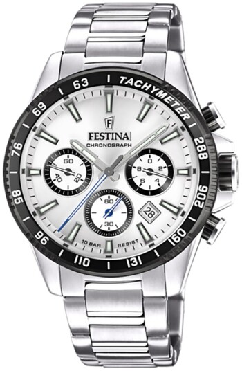 Festina Herreklokke F20560 1 Timeless Sølvfarget/Stål Ø45 mm