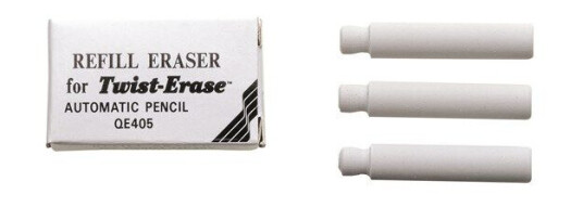 Pentel E10 Twist Erase refill box with 3 pcs.