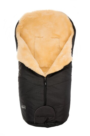 Bozz Lammeskinnspose Klipt Black Melange/Nature