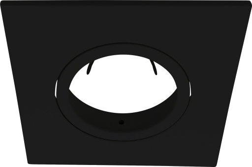 Nordtronic firkantet front for Quick Install G2 og Uni Install G2 spotlights svart