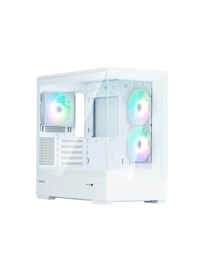 Zalman P30 V2 Mini Tower Kabinett Hvit med ARGB Vifter Zalman P30 V2 Mini Tower Kabinett Hvit med ARGB Vifter