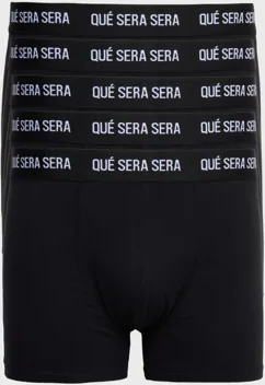 Que Sera Sera Bryan Boxer 5 pack Underbukser Svart