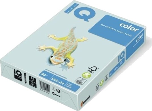 Iq Color Kopipapir Iq Color A4 80 G Lyseblå 500 Ark Iq Color Kopipapir Iq Color A4 80 G Lyseblå 500 Ark
