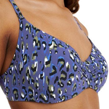 Chantelle EOS Covering Underwire Bikini Bra Blå Mønster E 75 Dame Chantelle EOS Covering Underwire Bikini Bra Blå Mønster E 75 Dame