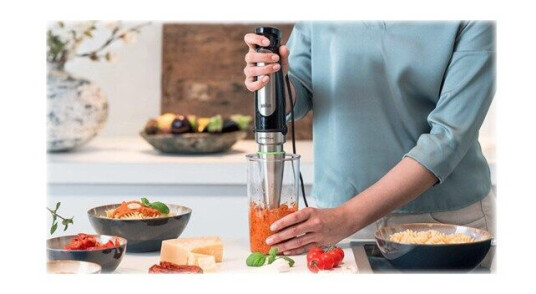 Braun Multiquick 7 Stavmikser 1000W Premiumsvart og Børstet Rustfritt Stål MQ7025X Braun Multiquick 7 Stavmikser 1000W Premiumsvart og Børstet Rustfritt Stål MQ7025X