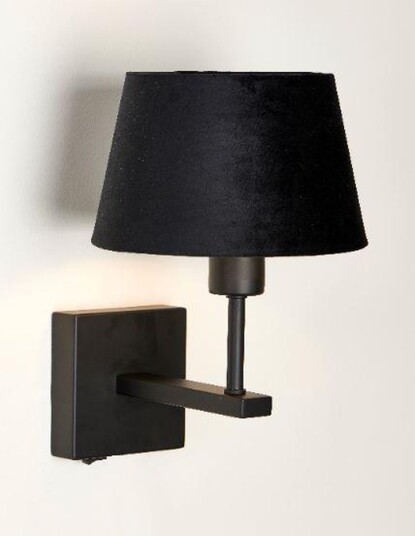 Ms - belysning Mango vegglampe m/skjerm - Svart