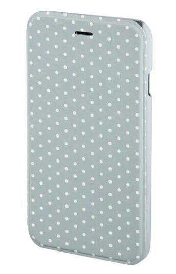 Hama Lommebokdeksel til Apple iPhone 6/6s med Glitrende Dots i Grå/Hvit Hama Lommebokdeksel til Apple iPhone 6/6s med Glitrende Dots i Grå/Hvit