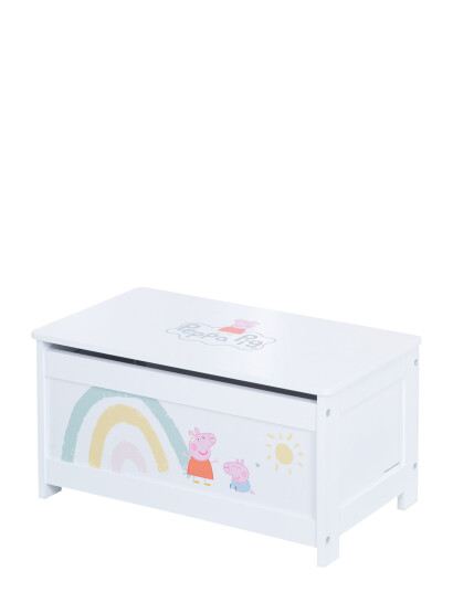 ROBA Toy Chest Peppa Pig - White - 60X 32X 30CM ROBA Toy Chest Peppa Pig - White - 60X 32X 30CM