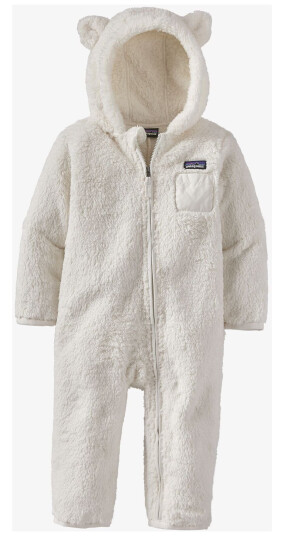 Patagonia Baby Furry Friends Bunting Brich White 2år