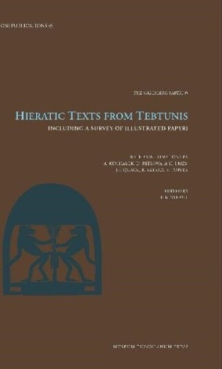 Hieratic Texts from Tebtunis Hieratic Texts from Tebtunis