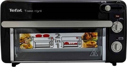 Tefal TL 6008 Miniovn med Brødrister og Grillfunksjon, Svart Aluminium Tefal TL 6008 Miniovn med Brødrister og Grillfunksjon, Svart Aluminium