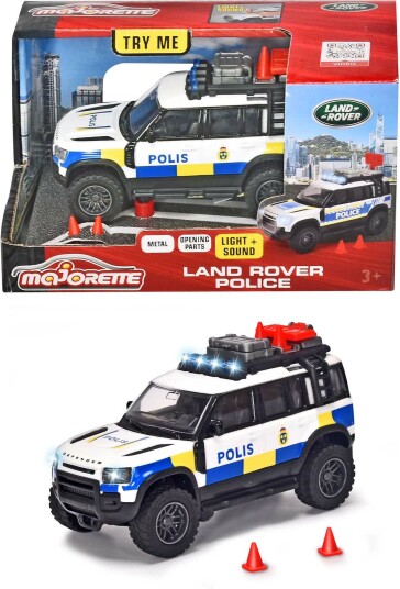 Majorette Grand Series Land Rover Svensk Politibil