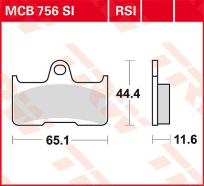Bremseklosser TRW MCB756SI