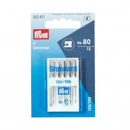 Prym Symaskinnåler Universal 130 705 Str 80 5 stk