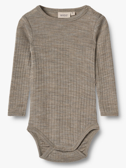 Wheat Wool Silk Body Long Sleeve Lucca Brun 62 Wheat Wool Silk Body Long Sleeve Lucca Brun 62