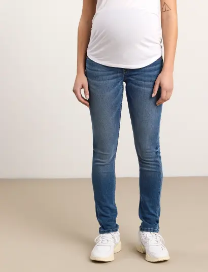 Lindex Trs Denim Mom Tova Soft Blue - Blue - 34 Lindex Trs Denim Mom Tova Soft Blue - Blue - 34
