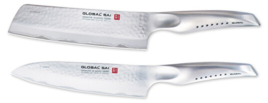 Global SAI Kokkekniv + Grønnsakskniv