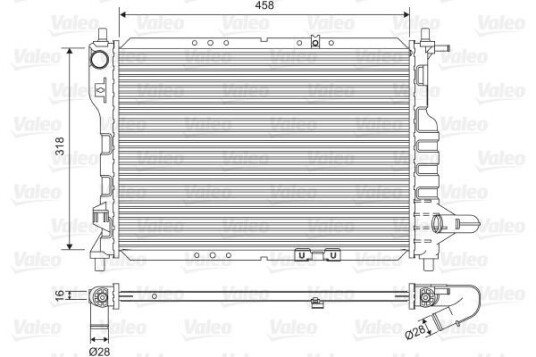 Radiator VALEO 701598