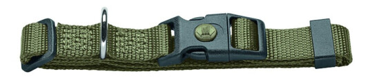 Hunter Halsbånd London Olivengrønn Vario Basic Str.M: 30-46 cm Halsomfang B 15 Mm