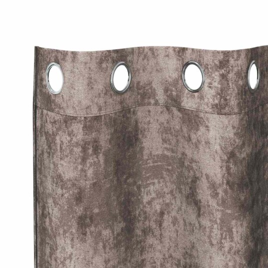  Gardin med gardiner 2 pcs Cappuccino 140 x 140 cm Fløyel