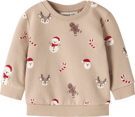 Name It Nbnruller Ls Sweat Bru SESAME 68