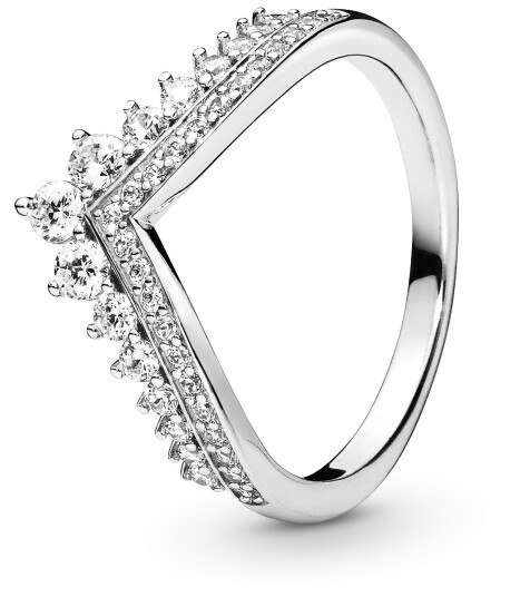 Pandora Ring i 925 sølv med zirkoner str 50