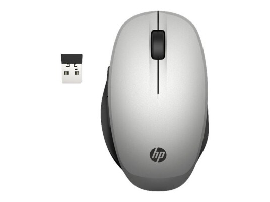 HP Dual Mode - mus - Bluetooth, 2.4 GHz - sølv