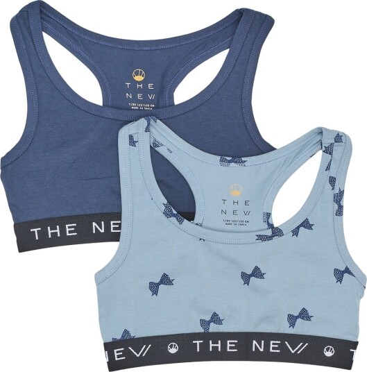 The New Topper 2 pack TnDet nye Ashley Blue Bow AOP The New 13 14 år (158 164) Undertøy Lyseblå Marineblå