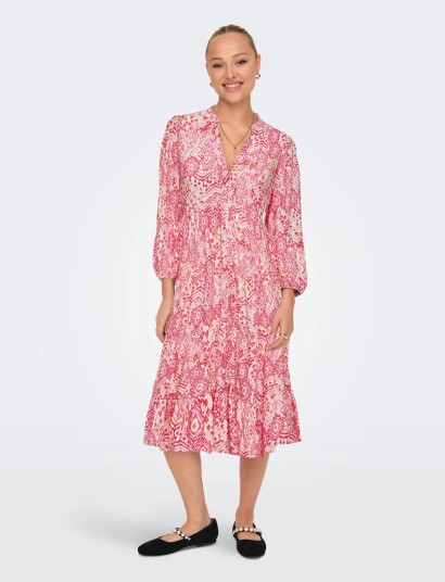 ONLY Onlmilana 7/8 Dress Wvn Noos   Multi/patterned   XL