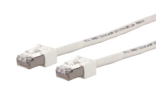 METZ CONNECT Patchkabel Cat.6 Ultraflex500 VoIP AWG 26 weiss 1,5m